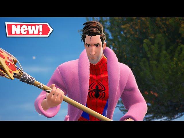 NEW PETER B. PARKER Skin Gameplay In Fortnite! (Across The Spider-Verse)