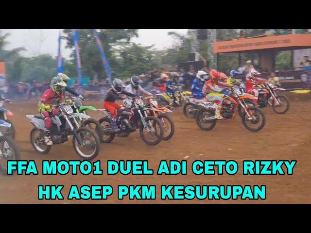 NGERI MOTO1 FFA OPEN 2TAK VS 4TAK ASEP PKM MENGGILA PASCA JATOH RIZKY HK ADI CETO DUEL