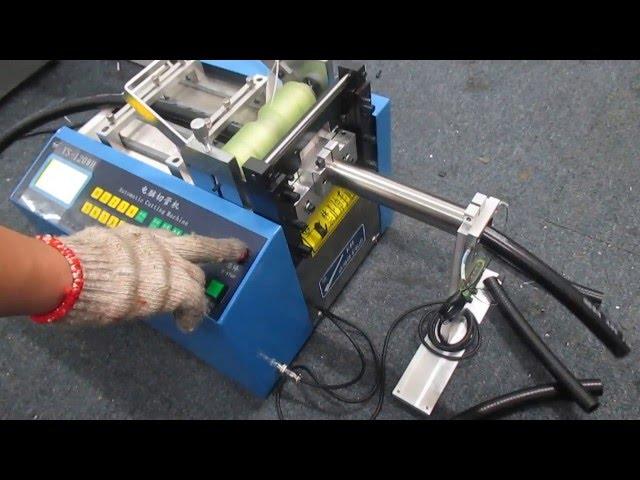 Automatic cutting machine for industrial rubber hoses - Computerized Cutting Machine