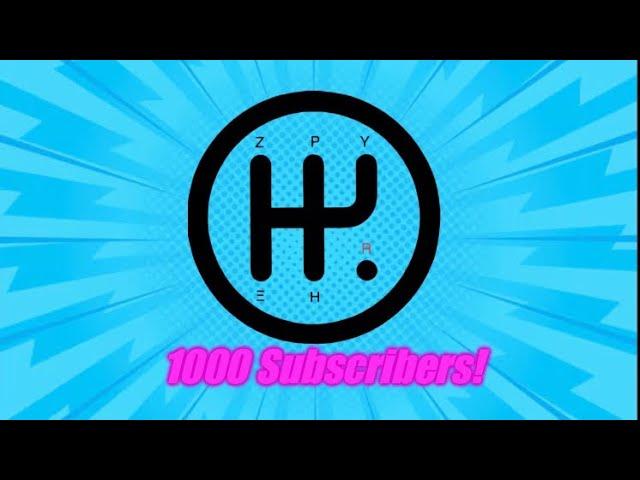 Thank You For 1000 Subscribers!