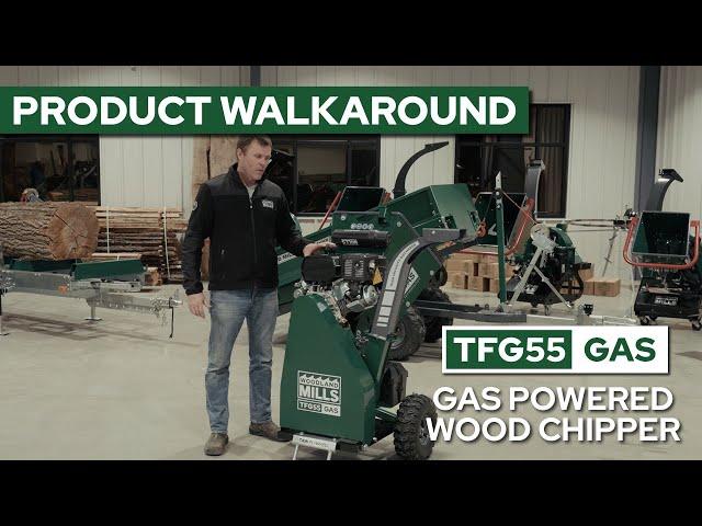 Woodland Mills TFG55 GAS Wood Chipper Product Walkaround