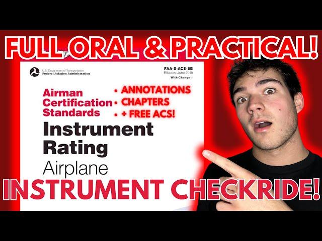 MY INSTRUMENT PILOT MOCK CHECKRIDE! (FULL GUIDE)