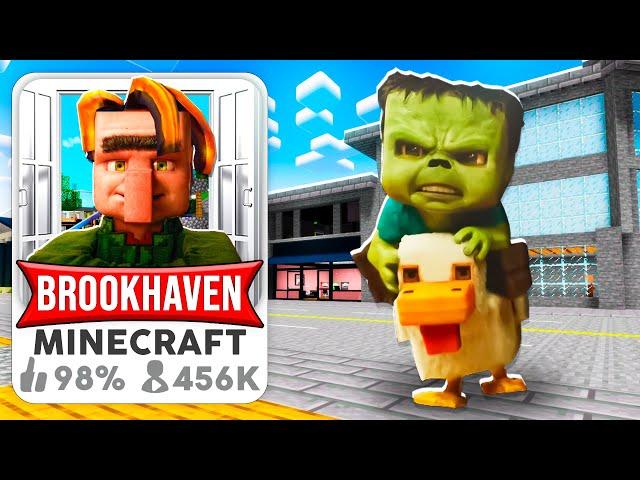 I CREATED THE MINECRAFT MOVIE in BROOKHAVEN RP