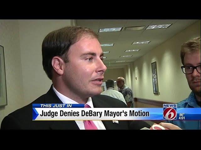 Judge denies DeBary mayor's motion