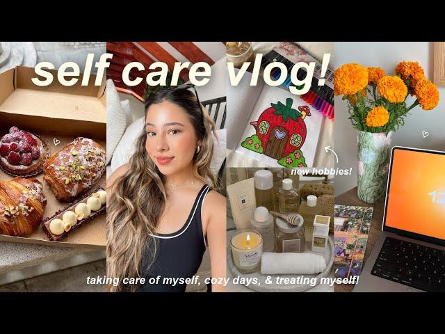 self care days cozy moments, pamper routine, new hobbies, & taking care of myself!