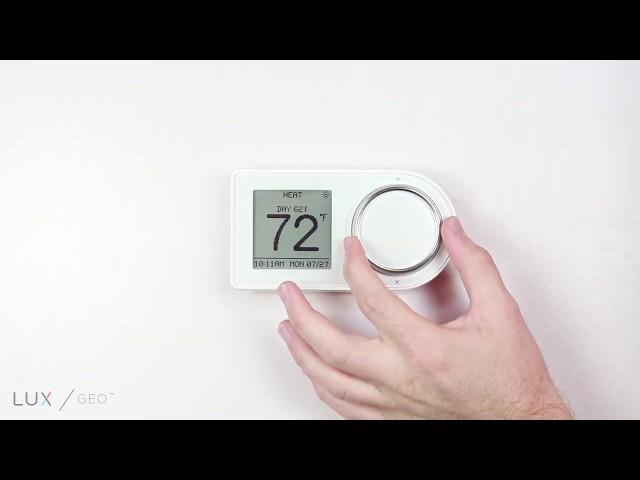 Lux | GEO Smart Thermostat - How to use the Wheel