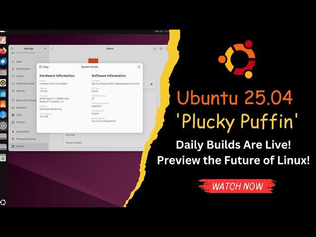 Ubuntu 25.04 'Plucky Puffin' Daily Builds Are Live! Preview the Future of Linux!