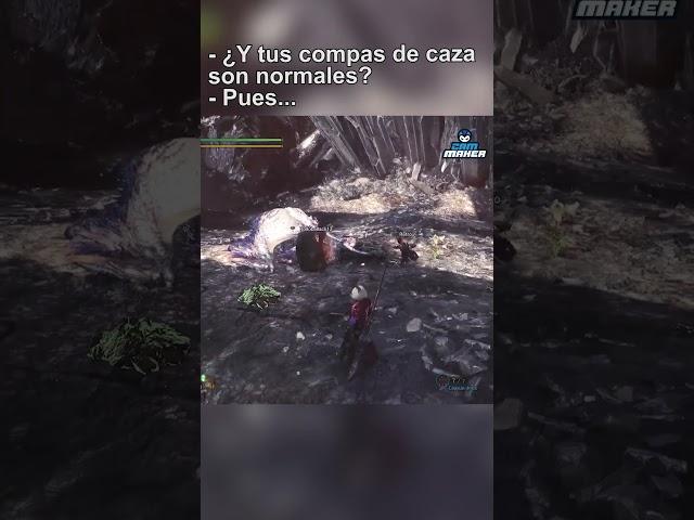 ¿Y tus compas de caza son normales? #shorts #monsterhunter #iceborne