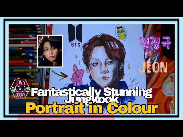 Drawing Jungkook: Fantastically Stunning Portrait in Colour