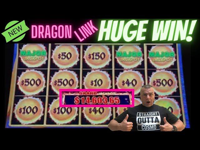 MUST SEE! 3 MAJORS & GRAND JACKPOT! Dragon Link Slot In Las Vegas!