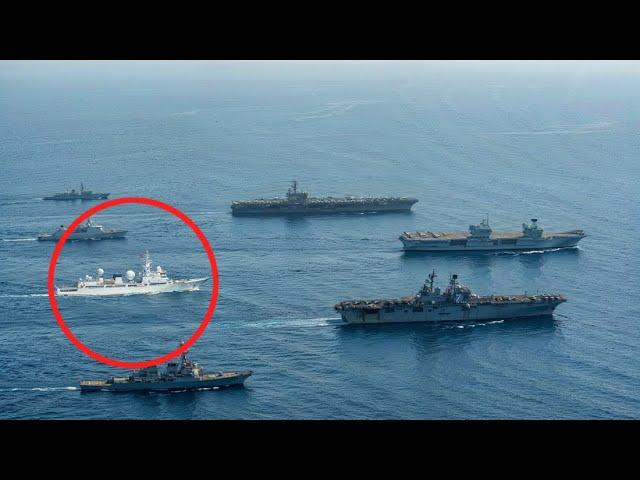 Chinese SPY Ship FOLLOWS a US Navy Carrier Group, Then THIS Happened...