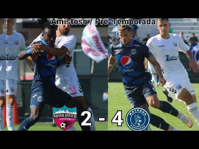 TRIUNFO DE MOTAGUA. Miami United 2 Vs Motagua 4. Resumen. Amistoso