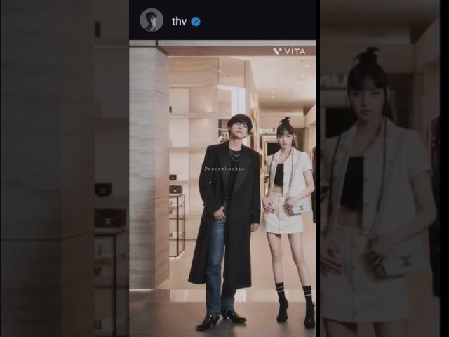 Taehyung and Lisa featuring on each other's Instagram  #shorts_