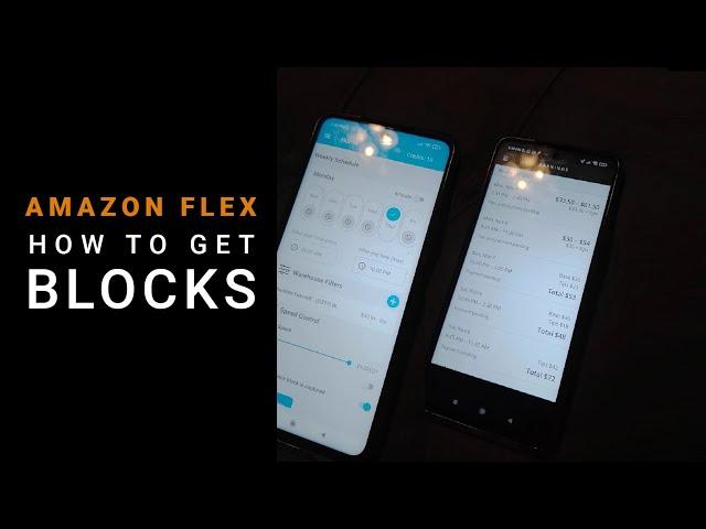 How to get blocks as an Amazon Flex Driver