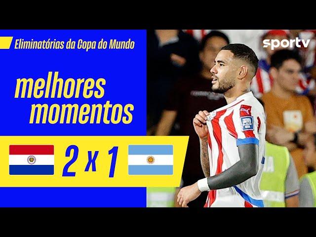 PARAGUAI 2 X 1 ARGENTINA | MELHORES MOMENTOS | 11ª RODADA DAS ELIMINATÓRIAS DA COPA 2026 | ge.globo