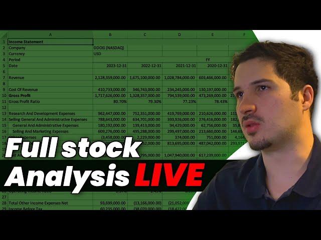 Live Fundamental Stock Analysis: From Beginning to End!