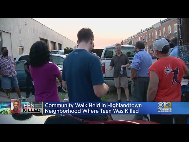 Community Walk Held In Highlandtown