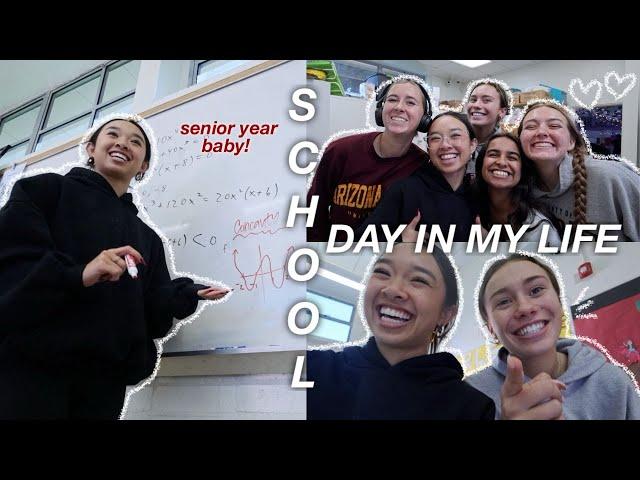 SCHOOL DAY IN MY LIFE as a senior in high school | Vlogmas Day 4