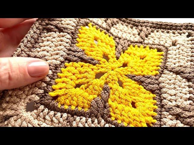  Do you know how to knit such a beautiful grandmother's square?