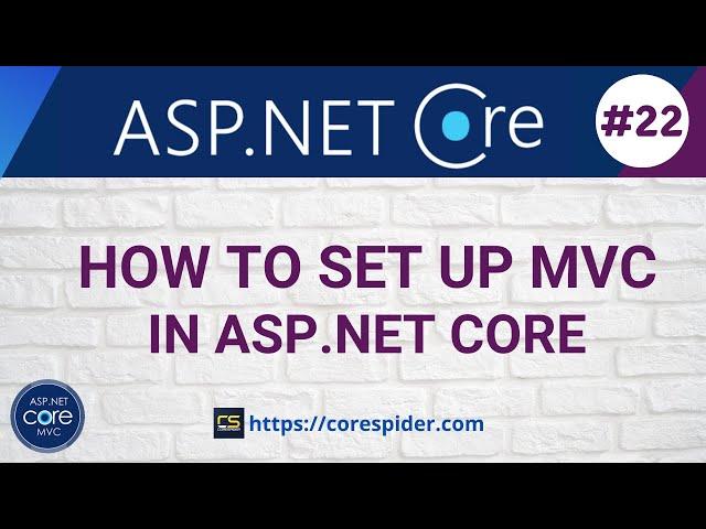 (#22) How to Set up MVC in ASP .NET Core application