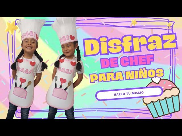  Como hacer un DISFRAZ de COCINERO ‍ - Hola Paola