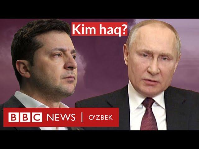 Буча: Ким алдаяпти – Россиями ёки Украина? Rossiya Ukraina yangiliklar BBC News O'zbek