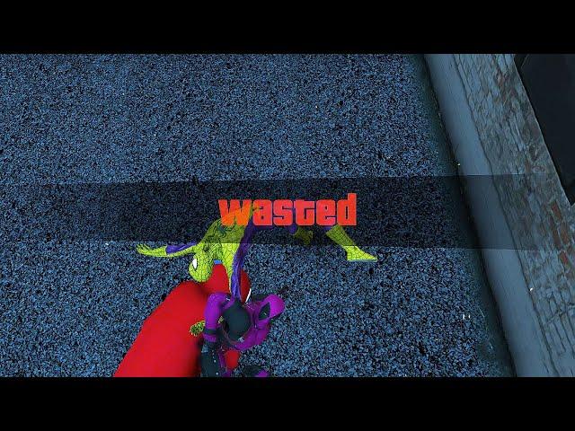 GTA 5 Funny Wasted SPIDERMAN Flooded Los Santos #193 #shorts #fyp #gta #gaming