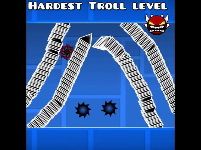 Worlds hardest EXTREME demon TROLL level | geometry dash #shorts