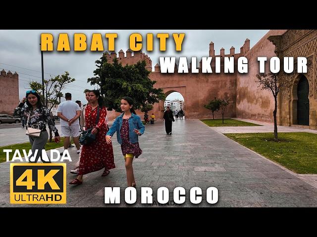 RABAT City 4K UHD Walking Tour, Morocco 