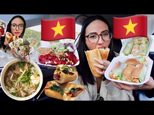 THE BEST VIETNAMESE FOOD EVER | BEEF PHO, BANH MI, SPRING ROLLS  , PORK VERMICELLI NOODLES MUKBANG