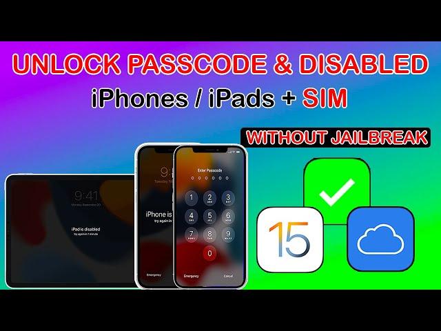 Passcode Bypass iOS 15.7/16 + Sim | Unlock Passcode/Disabled iPhone/iPad Hfz Activator Checkra1n