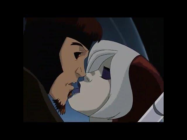 Rogue (almost) kisses Gambit