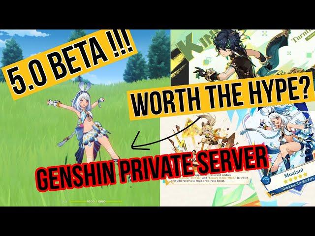 genshin impact private server beta 5.0