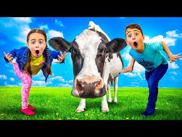 Matteo and Gabriella Video Compilation About Animals on the Farm @DeeDeeShow