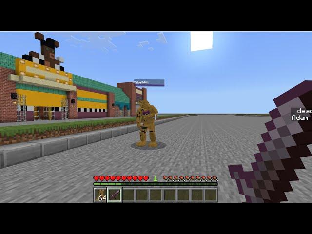 Yellow Rabbit Boss Fight - FNAF Movie Addon MCPE