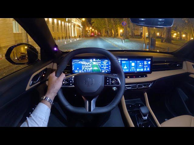 New MG HS 2025 - NIGHT POV test drive & FULL REVIEW (LUXURY trim)