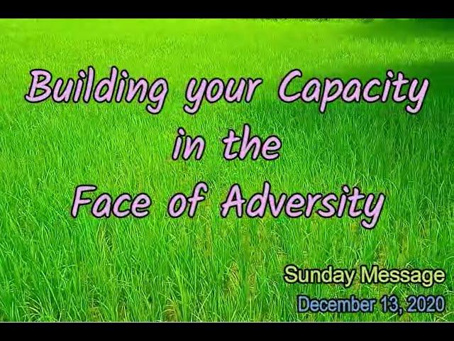 Building your capacity in the face of adversity - B. J. Alexander