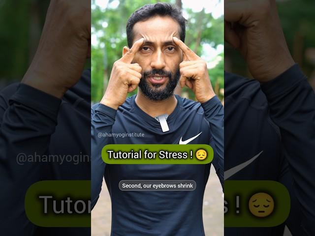 Tutorial for Stress #stress #viral #shorts #yoga #ahamyog