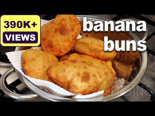 Sweet Banana Buns | Best Ripe Banana Buns Recipe - YouTube | Easy Tea Time Snack | Mangalore Buns