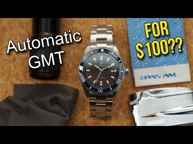 Most Affordable Automatic GMT Watch Ever? Ceramic Sapphire Micro-adjust MIDO Ocean Star GMT Homage