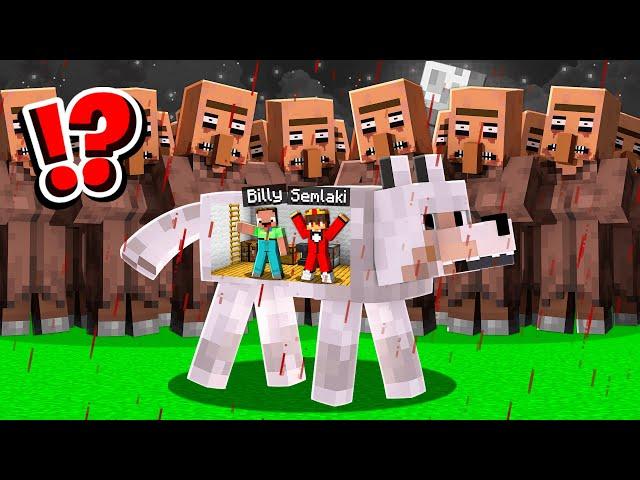 Gruselige Villager Apokalypse vs Billy und Semlaki Weltuntergangs Bunker in HUND in Minecraft!