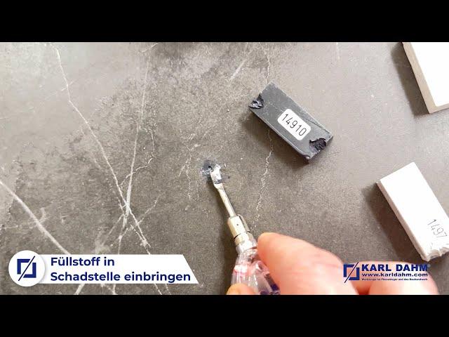 Fliesen schnell und einfach reparieren mit dem Fliesen Reparatur-Set von Karl Dahm