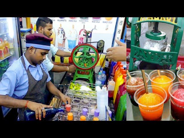 Amazing Skill Of Making ICE GOLA | Crushed Ice Lollypop | Mumbai Street Food