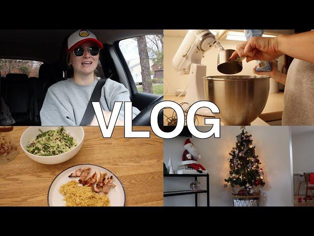 VLOG: I'M OVERWHELMED!! Decorating for Christmas, Making Christmas Cookies, Stressful Mom Day!!