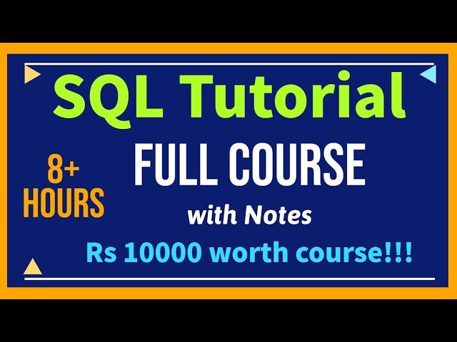 SQL Complete Tutorial | Oracle SQL Full Course | SQL Full Course