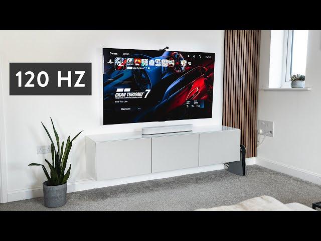 Ultra Clean & Modern TV/Gaming Setup: 2022 Living Room Tour