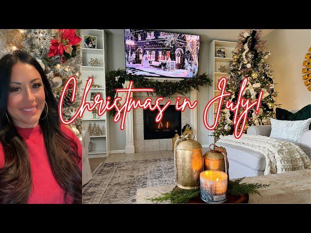 NEW CHRISTMAS IN JULY 2024 | DECORATE WITH ME | CHRISTMAS 2024 |  @ashleijaaron