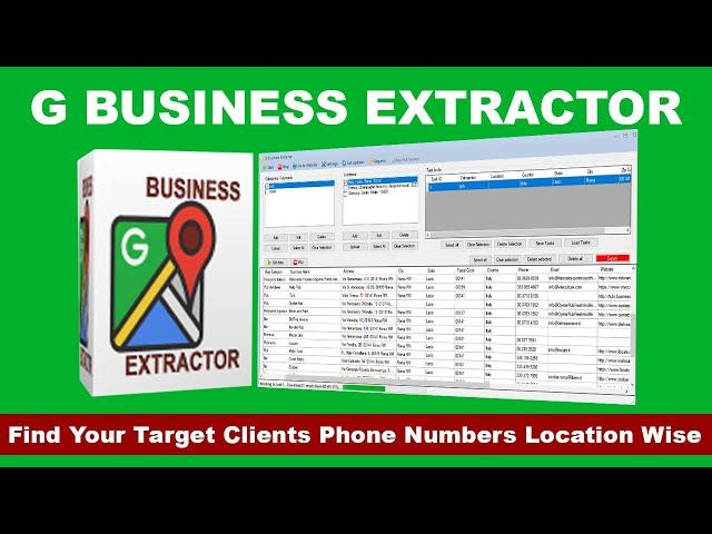 Find Your Target Clients Phone Numbers Location Wise | Google Maps Extractor | G-Business Extractor