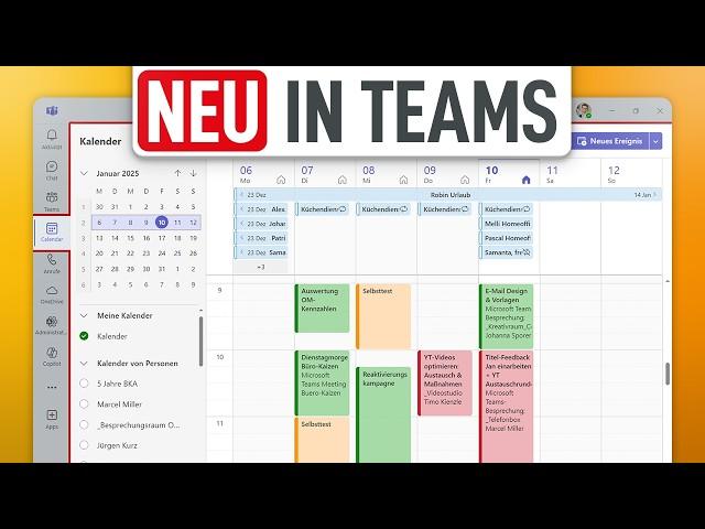  Der neue Outlook-Kalender in Teams (Alle Features erklärt)