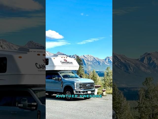 Is the view worth it? | Banff Tunnel Mountain Village 2 | Site B70 #banff #rvlife #truckcamper #rv